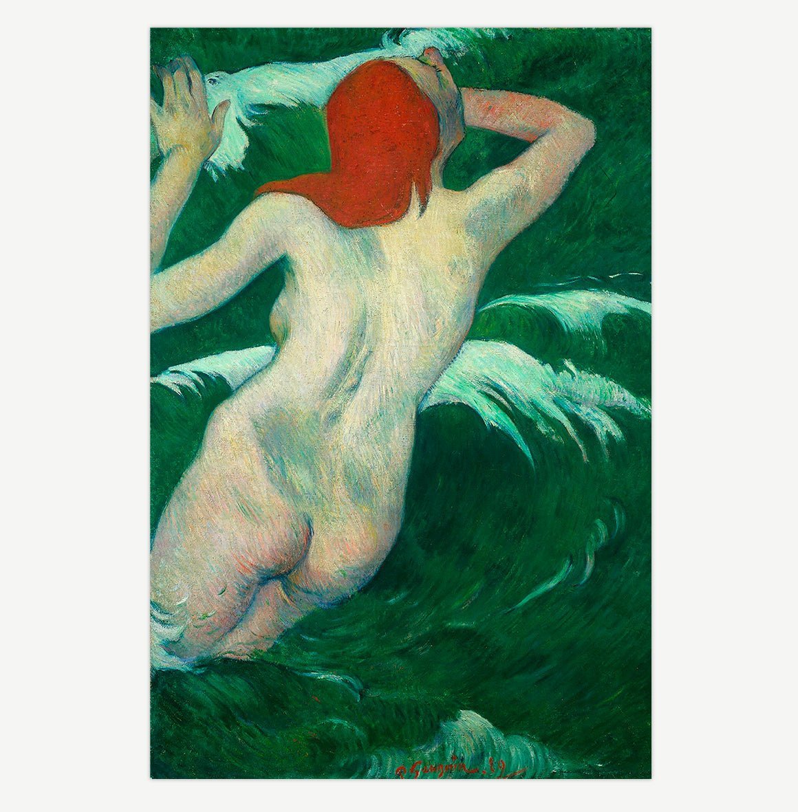 Handmade "Ondine (1889)" by Paul Gauguin Poster | High - Quality Print | Repositionable Adhesive - Pasquín Store