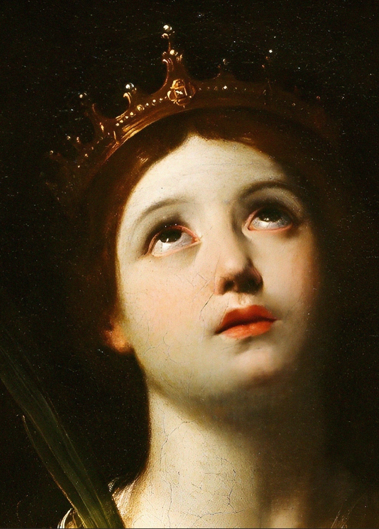 Handmade "Saint Catherine of Alexandria (Detail) (1606)" by Guido Reni Poster | High - Quality Print | Repositionable Adhesive - Pasquín Store