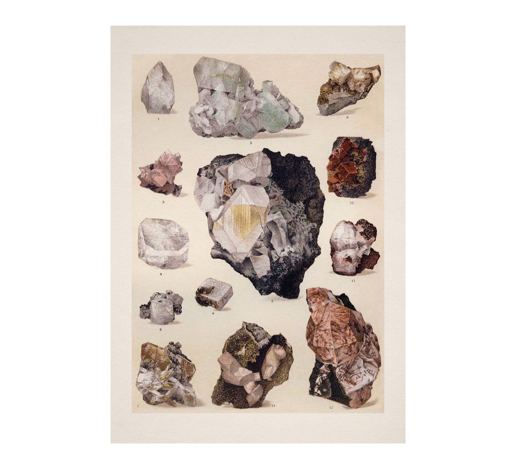 Handmade Vintage Crystals Art Adhesive Poster - Eco - Friendly and High - Quality - Pasquín Store