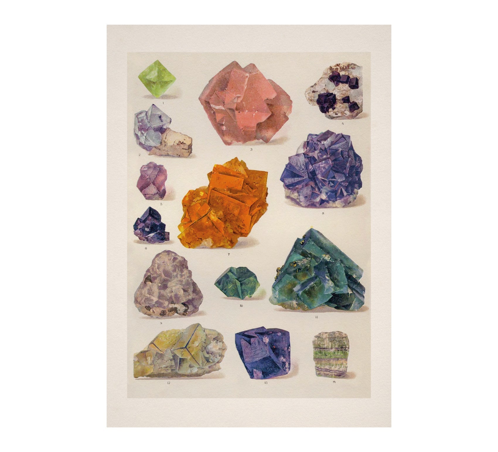 Handmade Vintage Crystals Art Adhesive Poster - Eco - Friendly and High - Quality - Pasquín Store