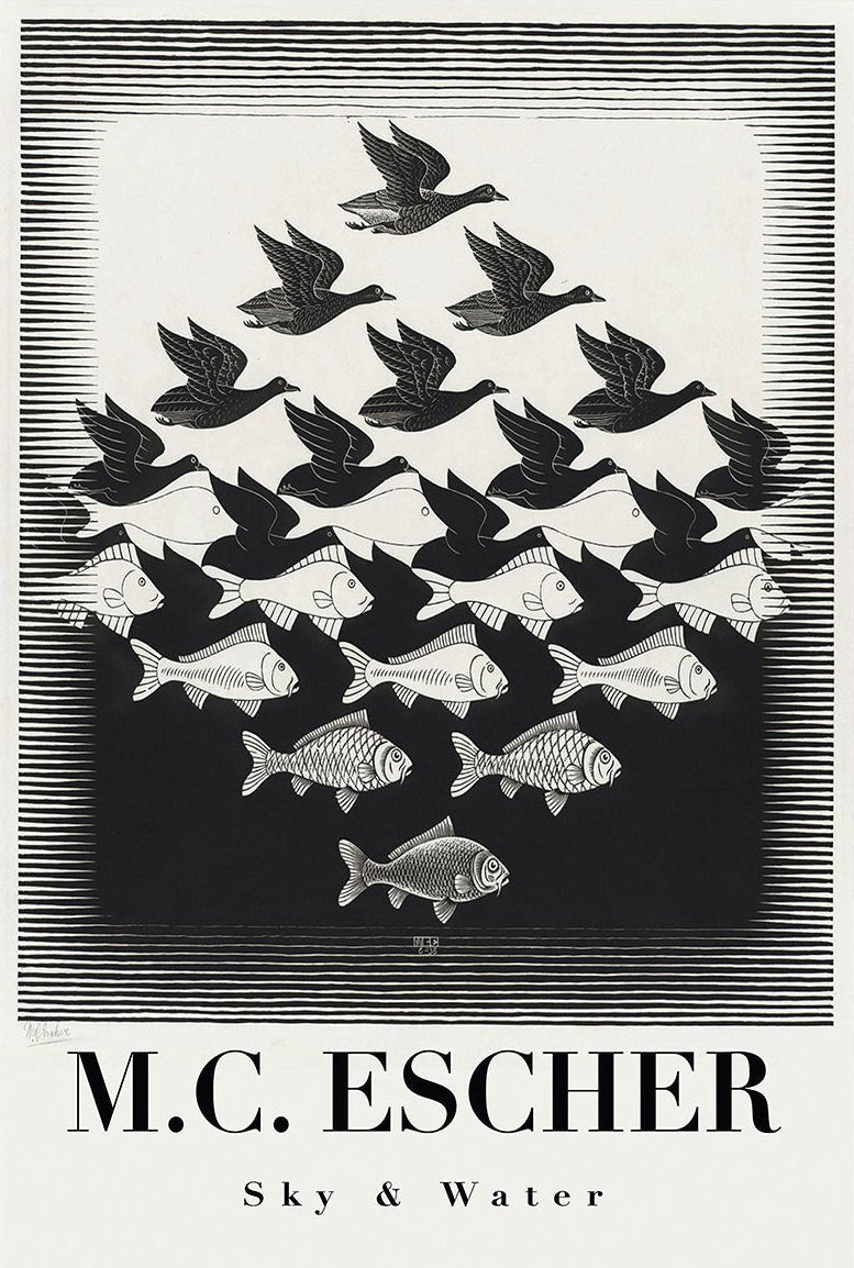 High - Quality Fabric Adhesive Poster - M.C. Escher - Pasquín Store