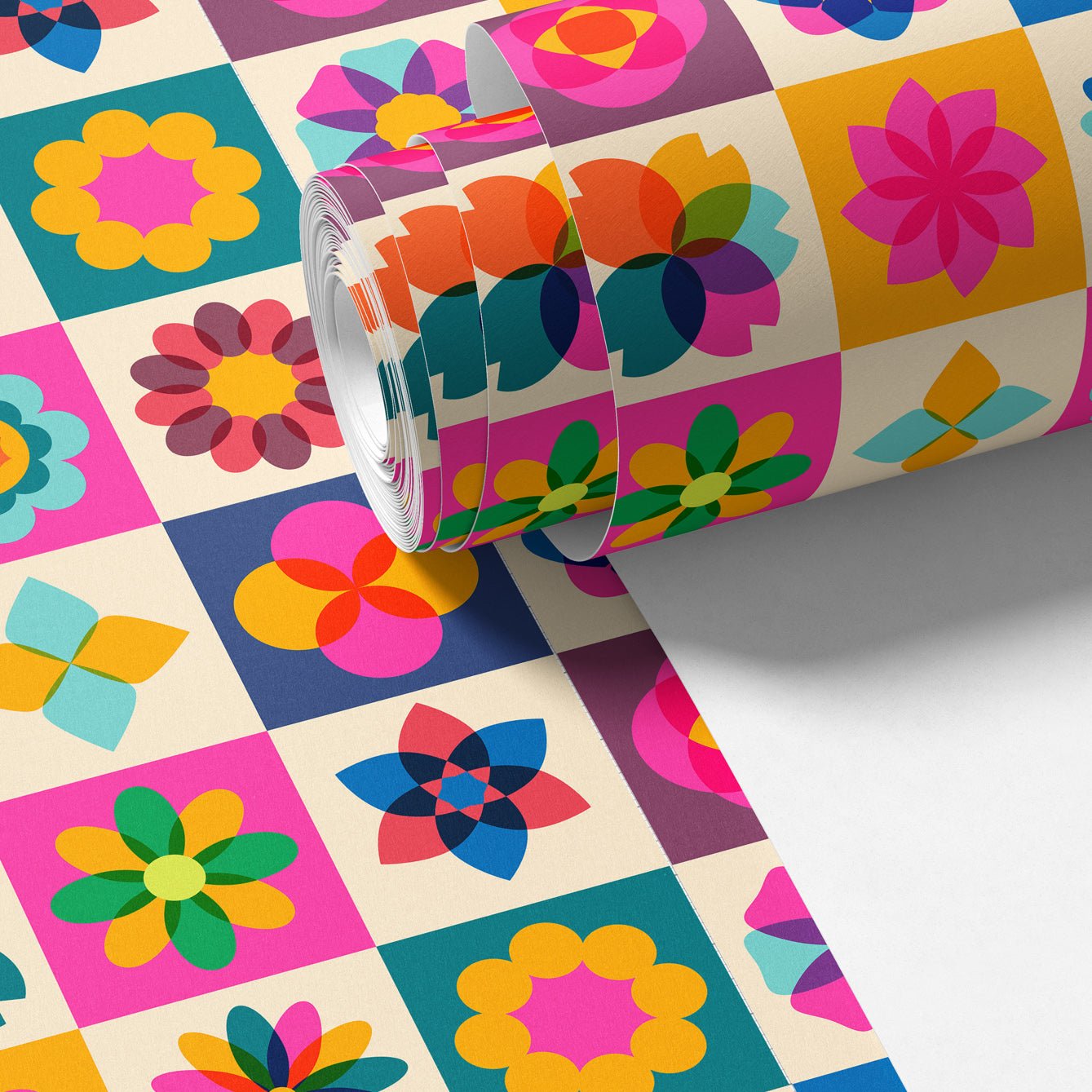 Playful Sweet Box Wall Wallpaper - Repositionable and Eco - Friendly - Pasquín Store