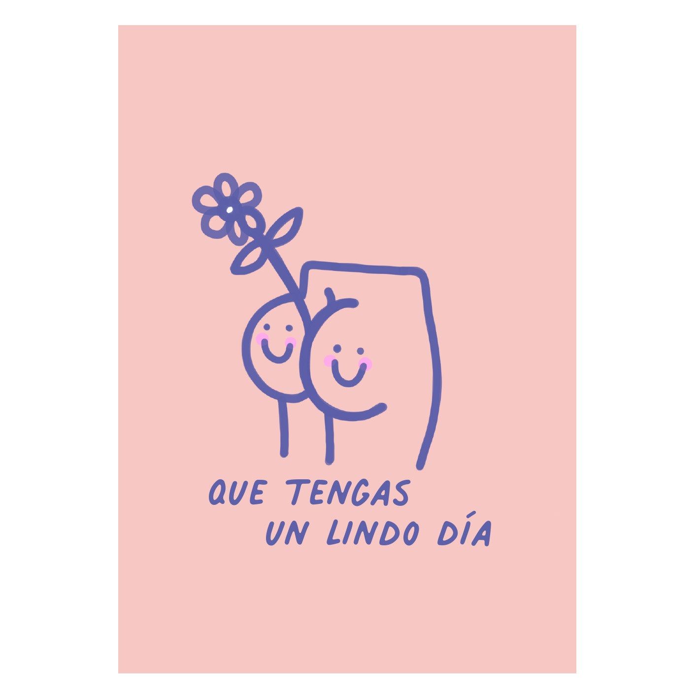 🎁 Poster Clásico Pasquín, "que tengas un lindo día" Adhesivo y Reposicionable (100% off) - Pasquín