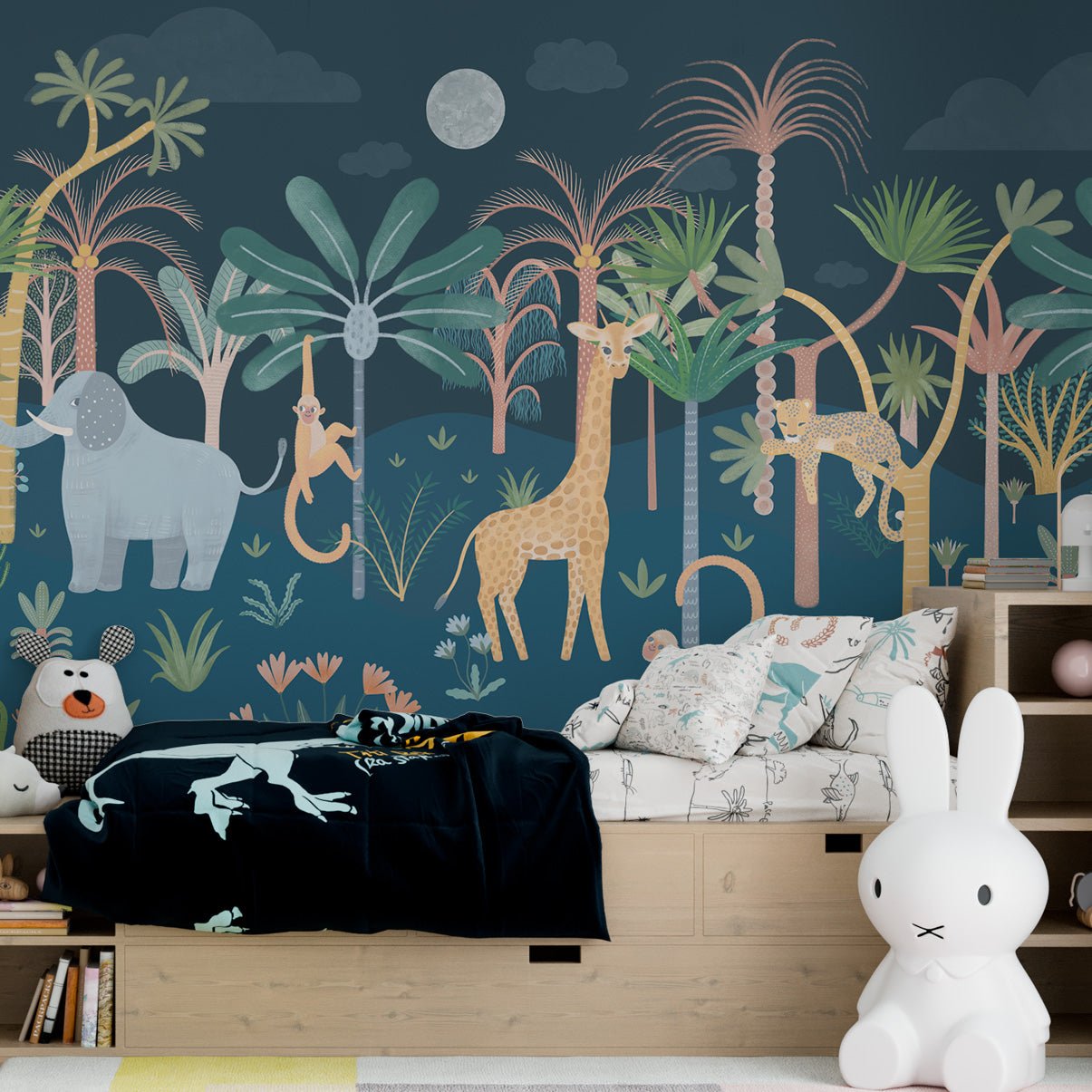 Premium Jungle and Animals Wall Wallpaper - Non - Toxic and PVC - Free - Pasquín Store