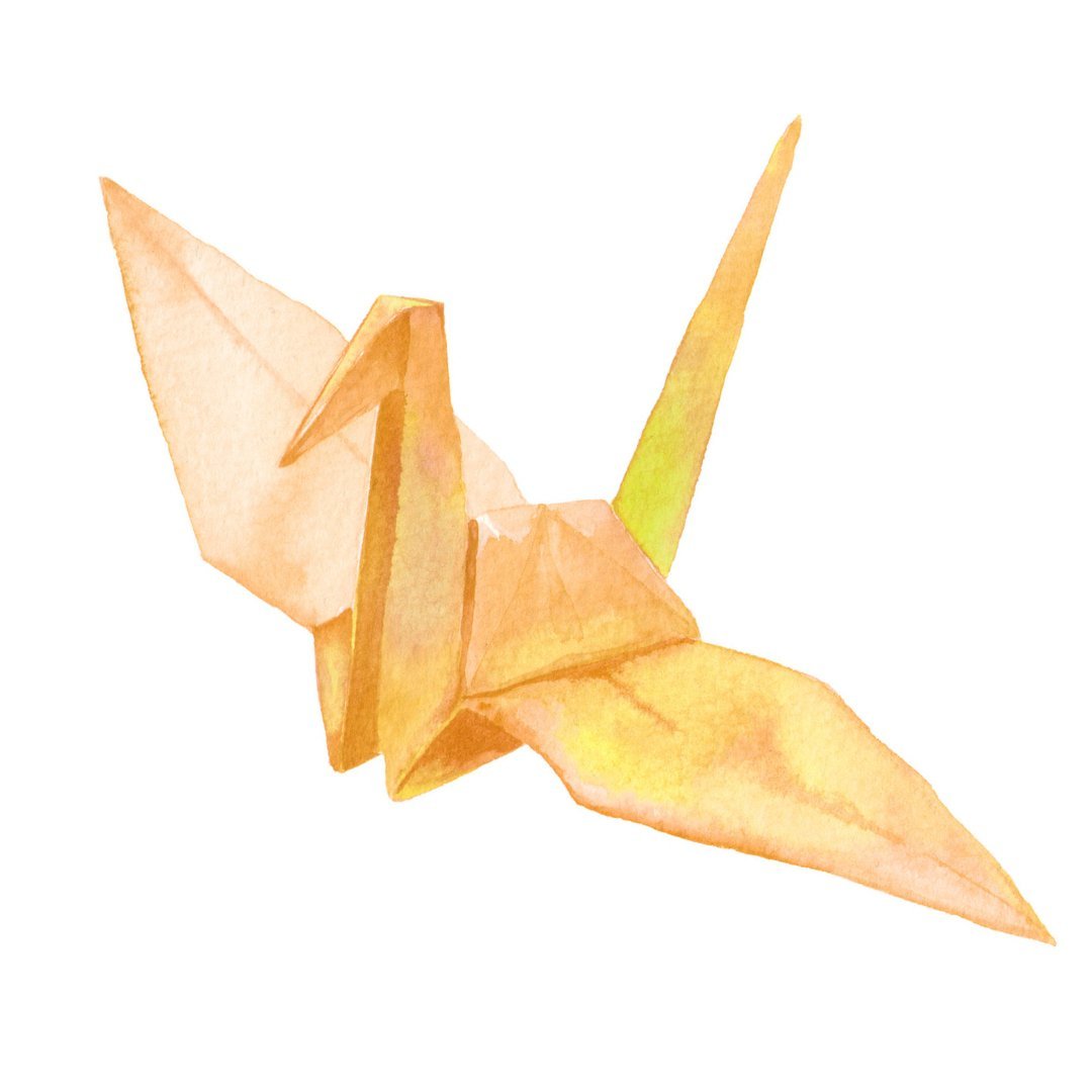 Repositionable Sticker: Origami Birds | High - Quality Print | Water - Resistant - Pasquín Store