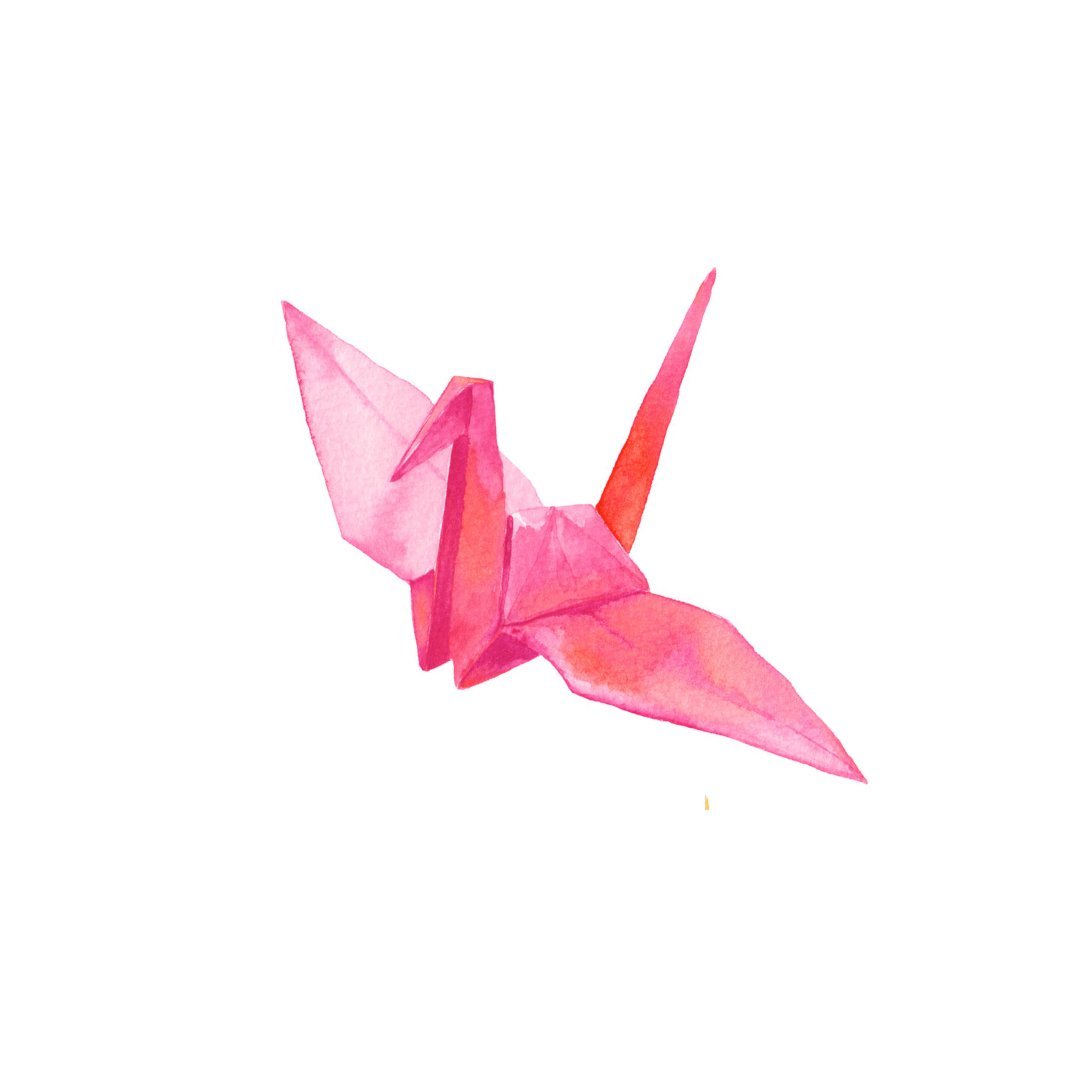 Repositionable Sticker: Origami Birds | High - Quality Print | Water - Resistant - Pasquín Store