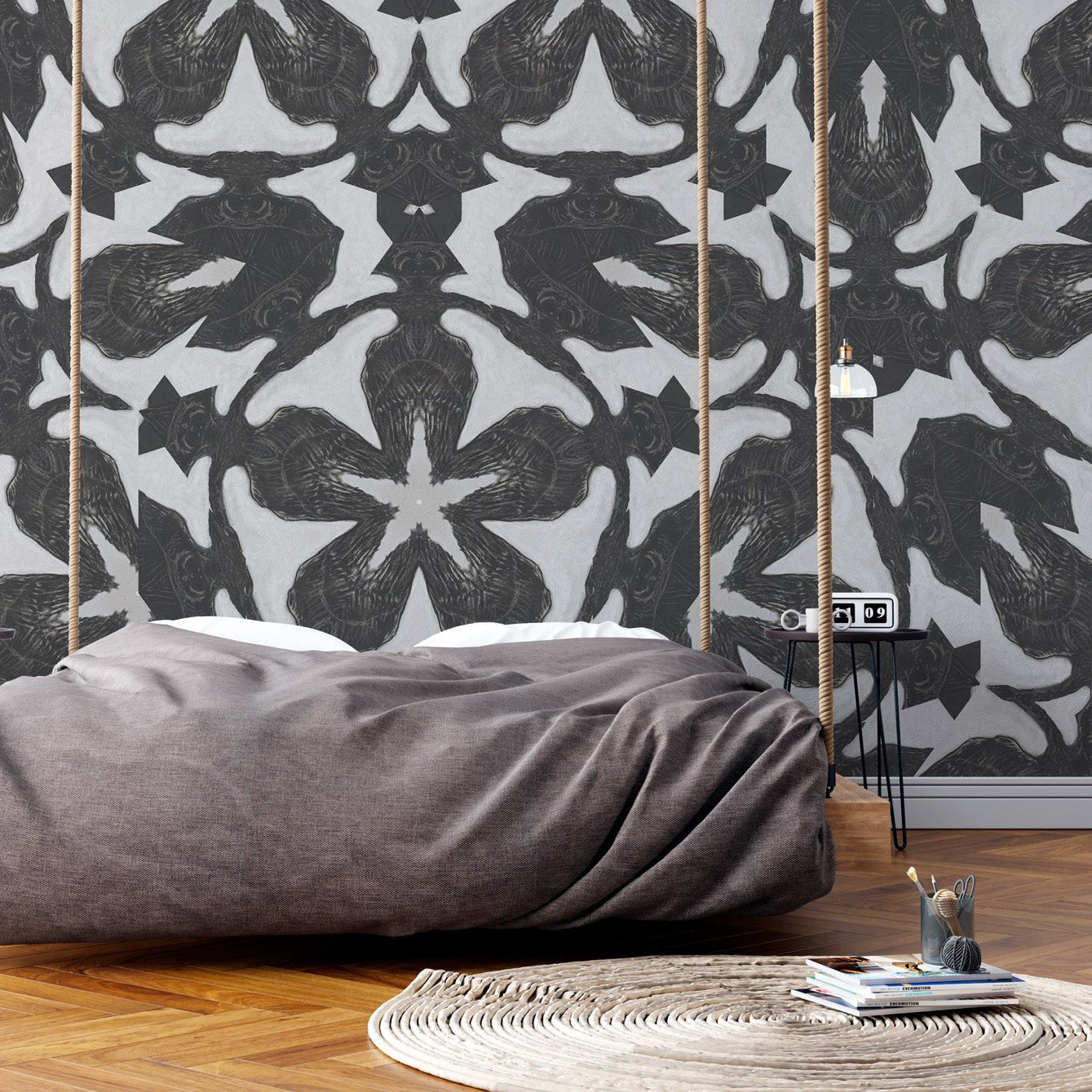 The Swan by Hilma af Klint Wall Wallpaper - Repositionable and Eco - Friendly - Pasquín Store