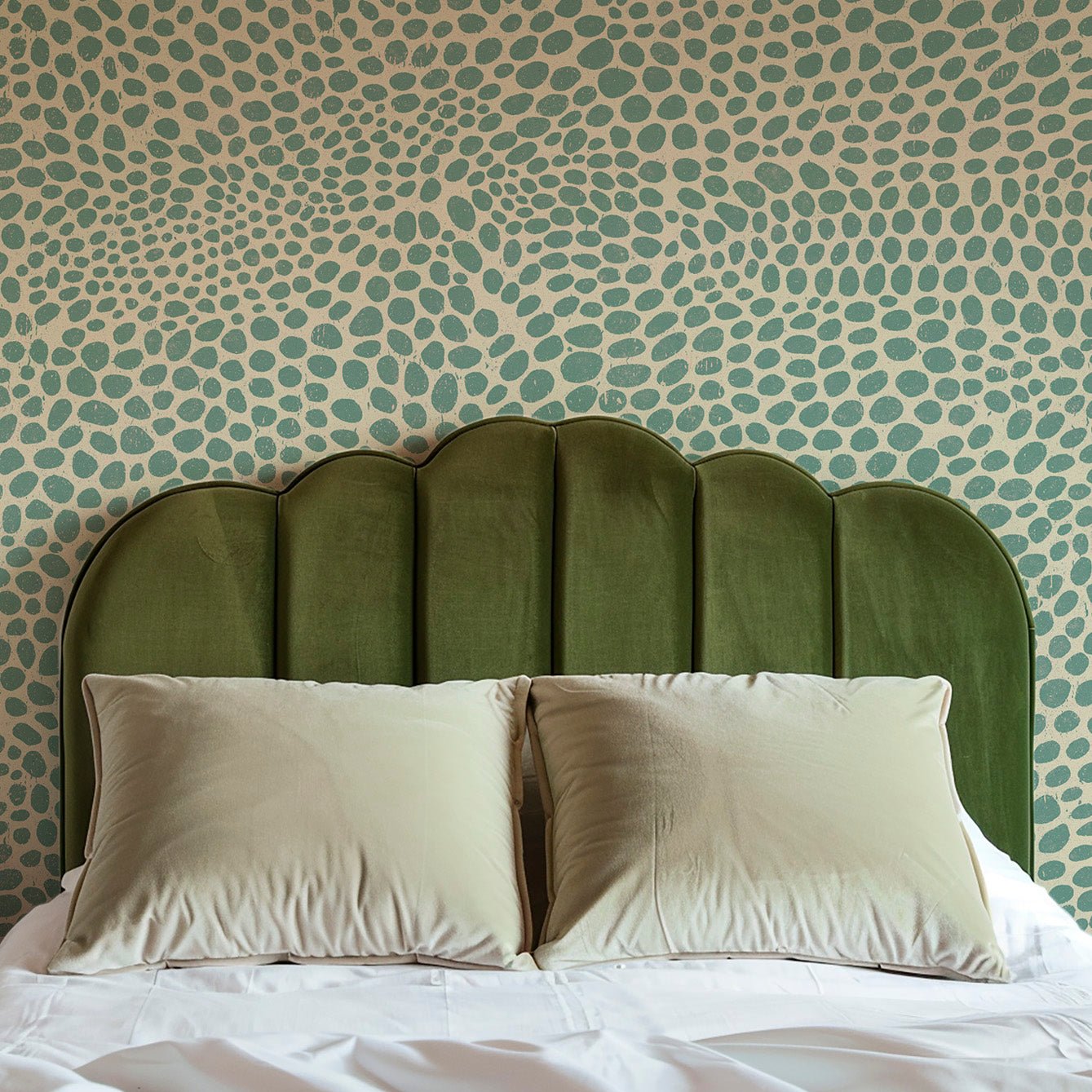 Vintage Green Adhesive Wallpaper - Easy Install, Repositionable, Non - Toxic - Pasquín Store