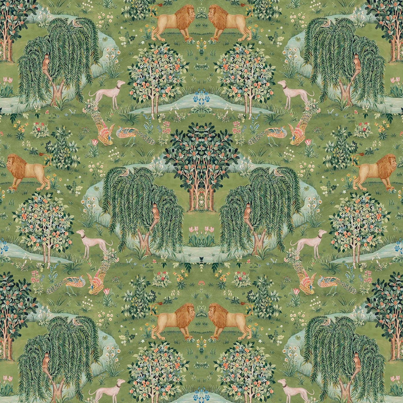 William Morris Jungle Texture Adhesive Wallpaper - Easy Peel and Stick Installation - Pasquín Store