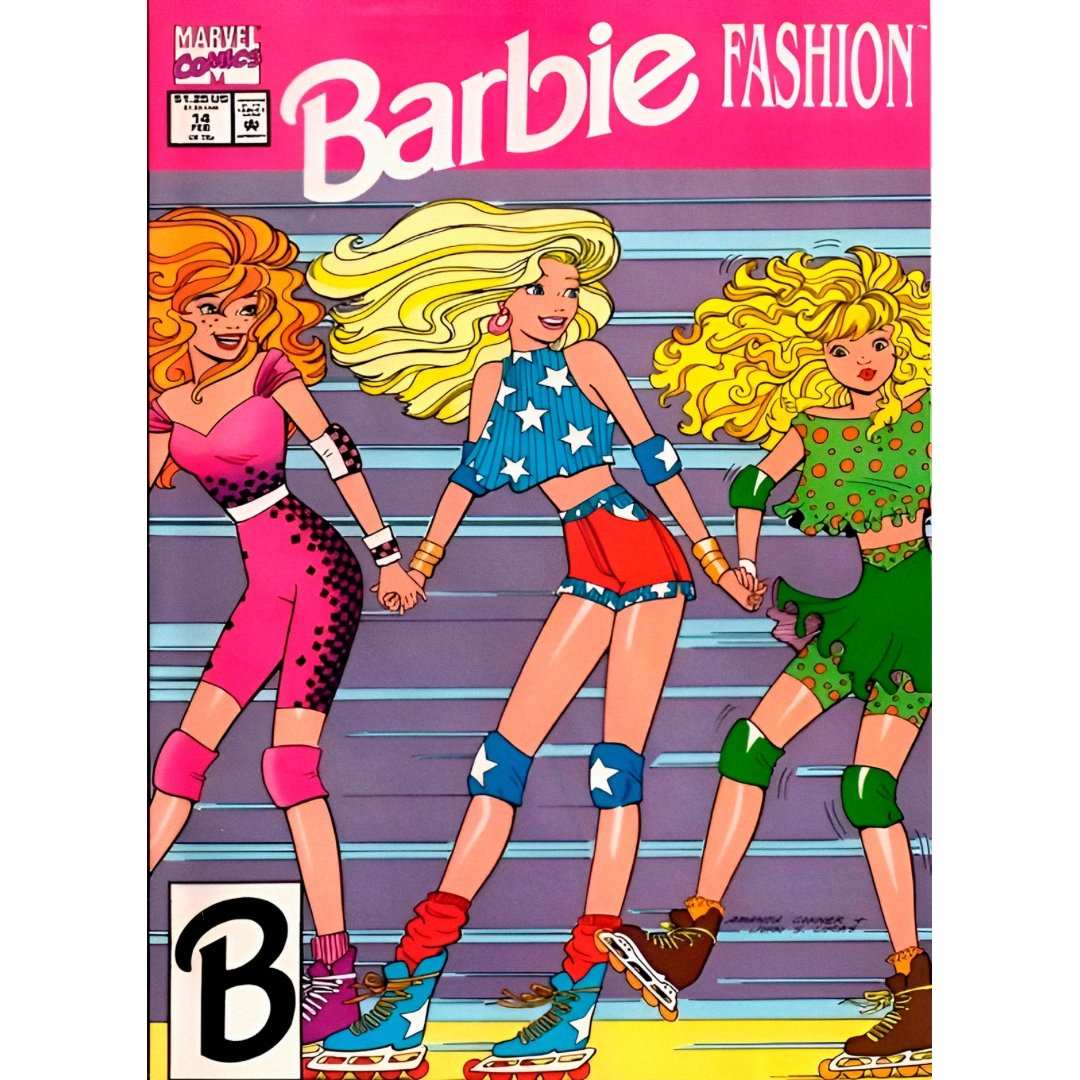 Mini Poster Adhesivo Reutilizable: Barbie portada vintage 01 - Tienda Pasquín