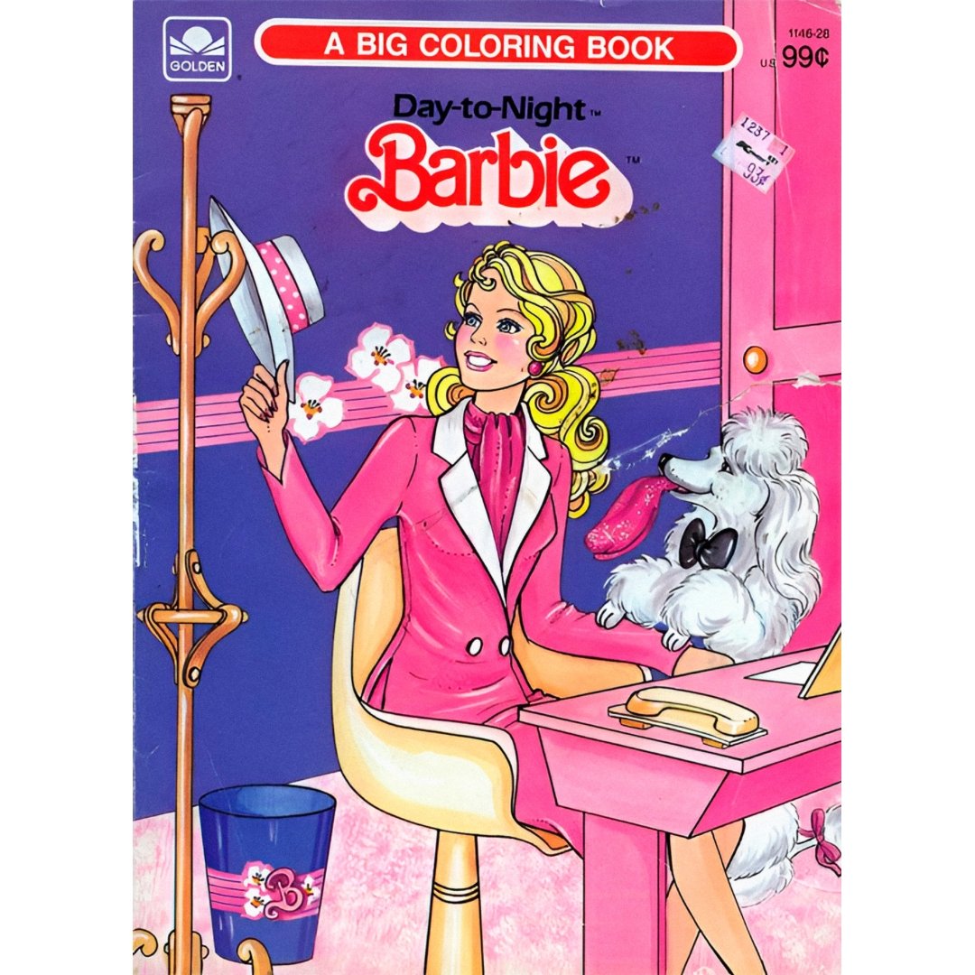 Mini Poster Adhesivo Reutilizable: Barbie portada vintage 02 - Tienda Pasquín