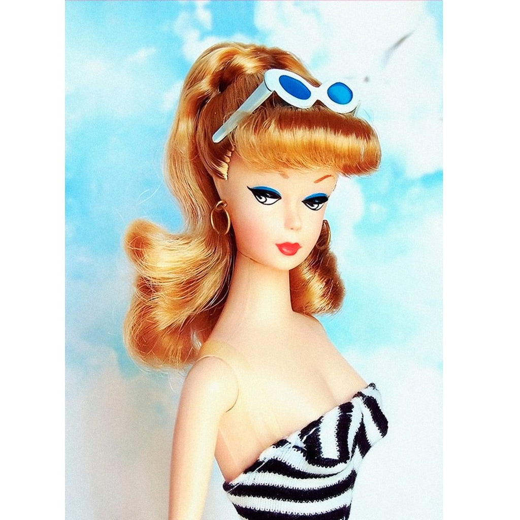 Mini Poster Adhesivo Reutilizable: Barbie vintage playera - Tienda Pasquín