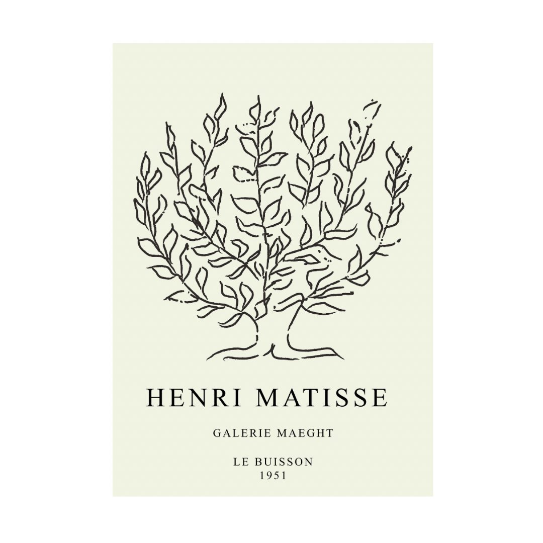 Mini poster adhesivo y reposicionable: Arbol Matisse - Tienda Pasquín