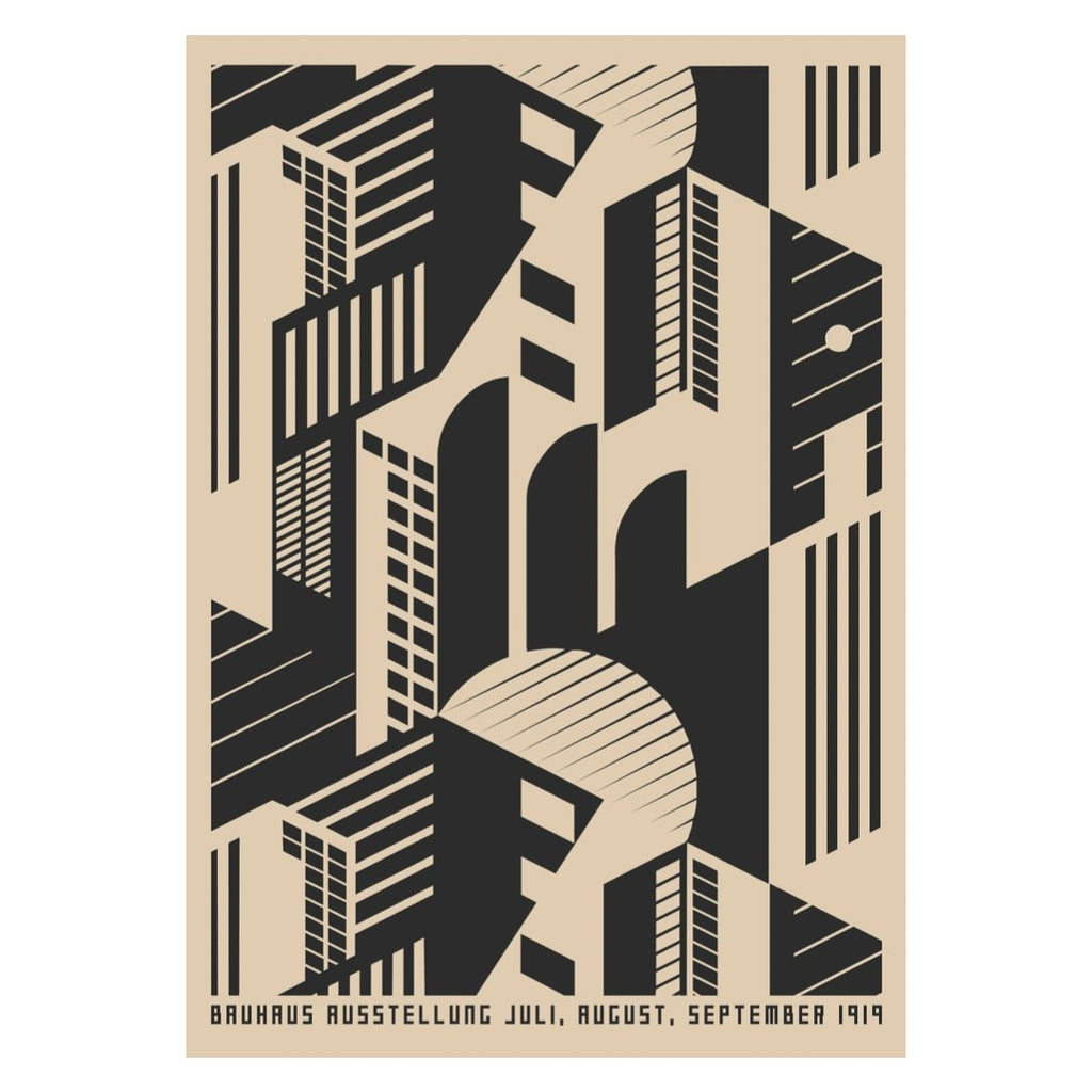 Mini poster adhesivo y reposicionable: Bauhaus 1919 - Tienda Pasquín