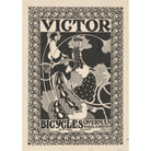 Mini poster adhesivo y reposicionable: Cartel Victor bicycles de Will Bradley - Tienda Pasquín