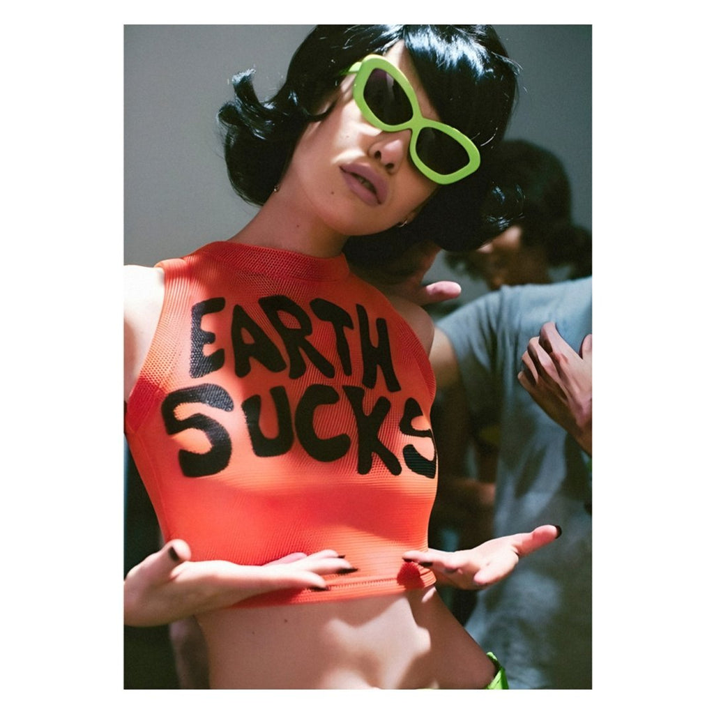 Mini poster adhesivo y reposicionable: Earth Sucks - Tienda Pasquín