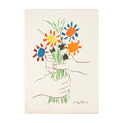 Mini poster adhesivo y reposicionable: Flores Picasso - Tienda Pasquín