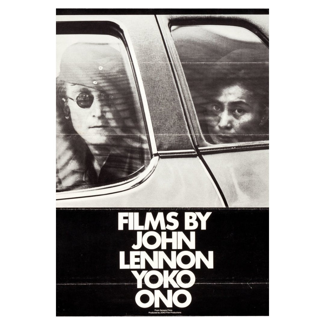 Mini poster adhesivo y reposicionable: John Lennon y Yoko Ono - Tienda Pasquín