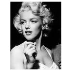 Mini poster adhesivo y reposicionable: Marilyn Monroe B/N - Tienda Pasquín