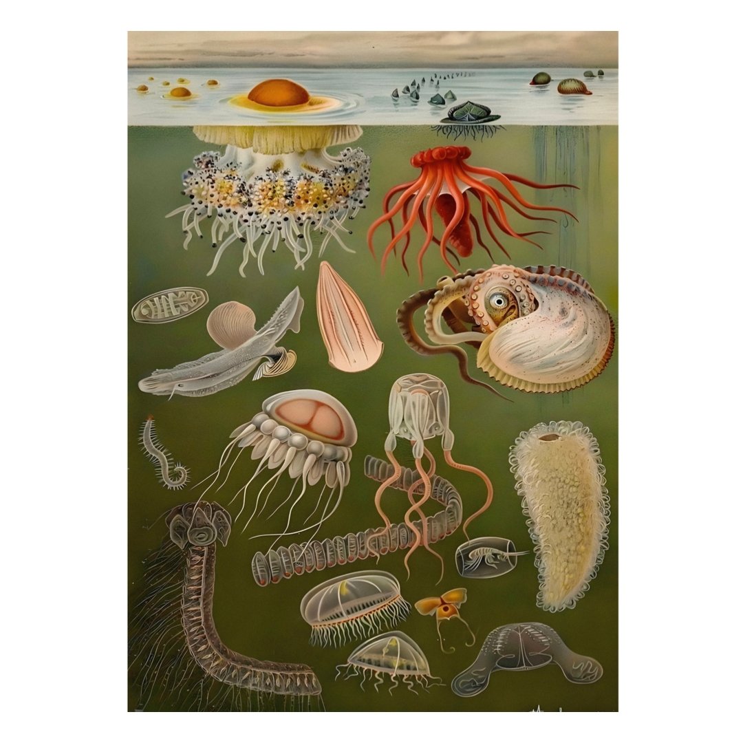 Mini poster adhesivo y reposicionable: Naturaleza marina - Tienda Pasquín