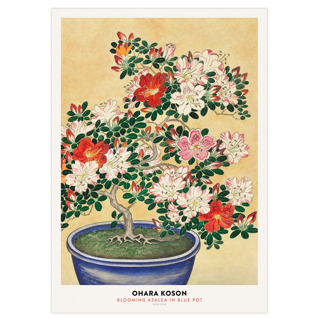 Mini poster adhesivo y reposicionable: Ohara Koson flores - Tienda Pasquín