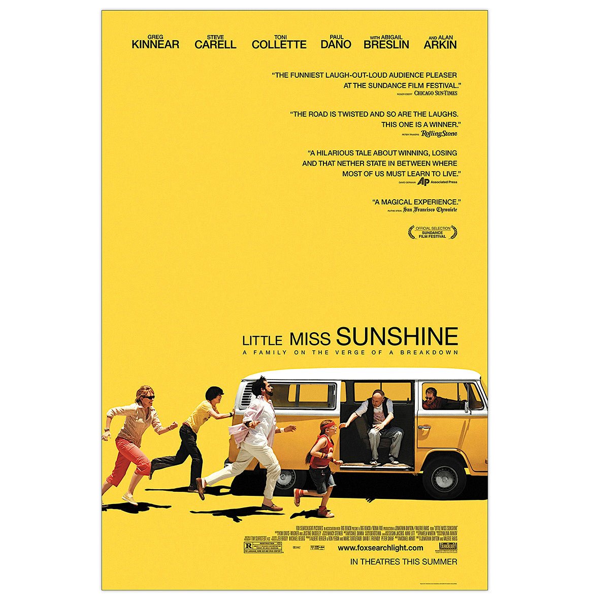 Mini poster adhesivo y reposicionable: Pequeña Miss Sunshine - Tienda Pasquín