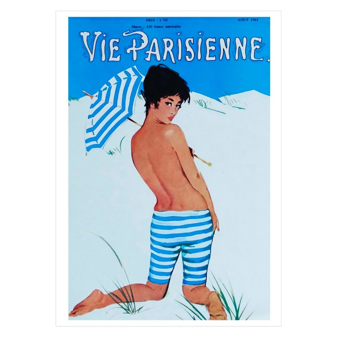 Mini poster adhesivo y reposicionable: Portada Vie Parisienne - Tienda Pasquín