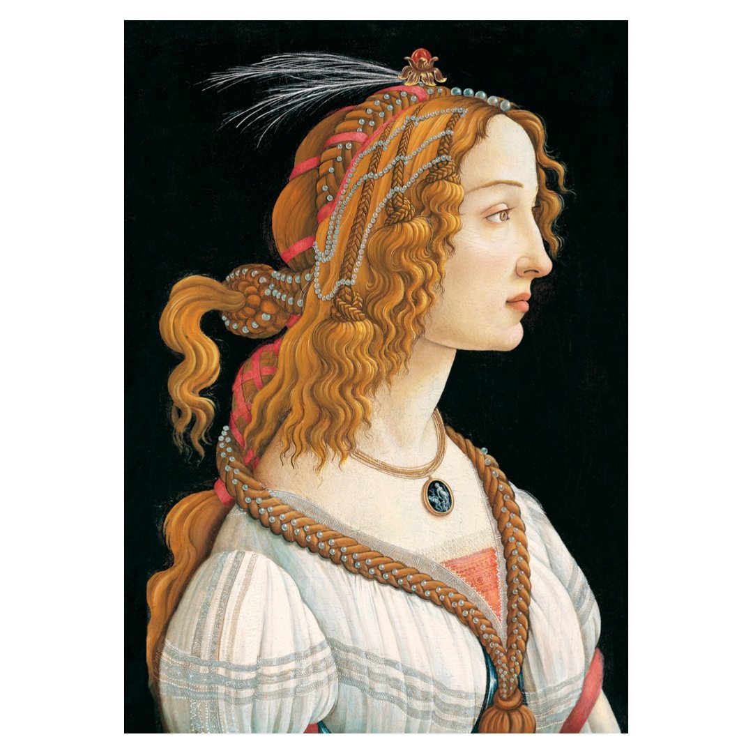 Mini poster adhesivo y reposicionable: Simonetta de Botticelli - Tienda Pasquín