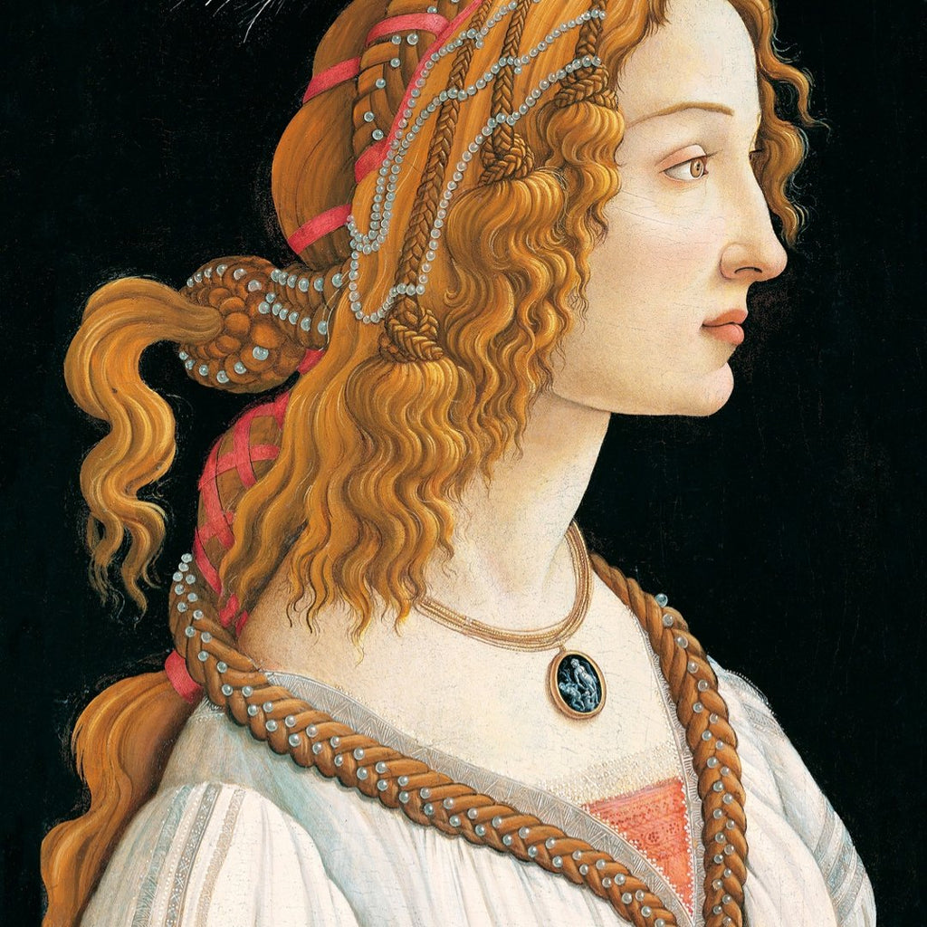 Mini poster adhesivo y reposicionable: Simonetta de Botticelli - Tienda Pasquín