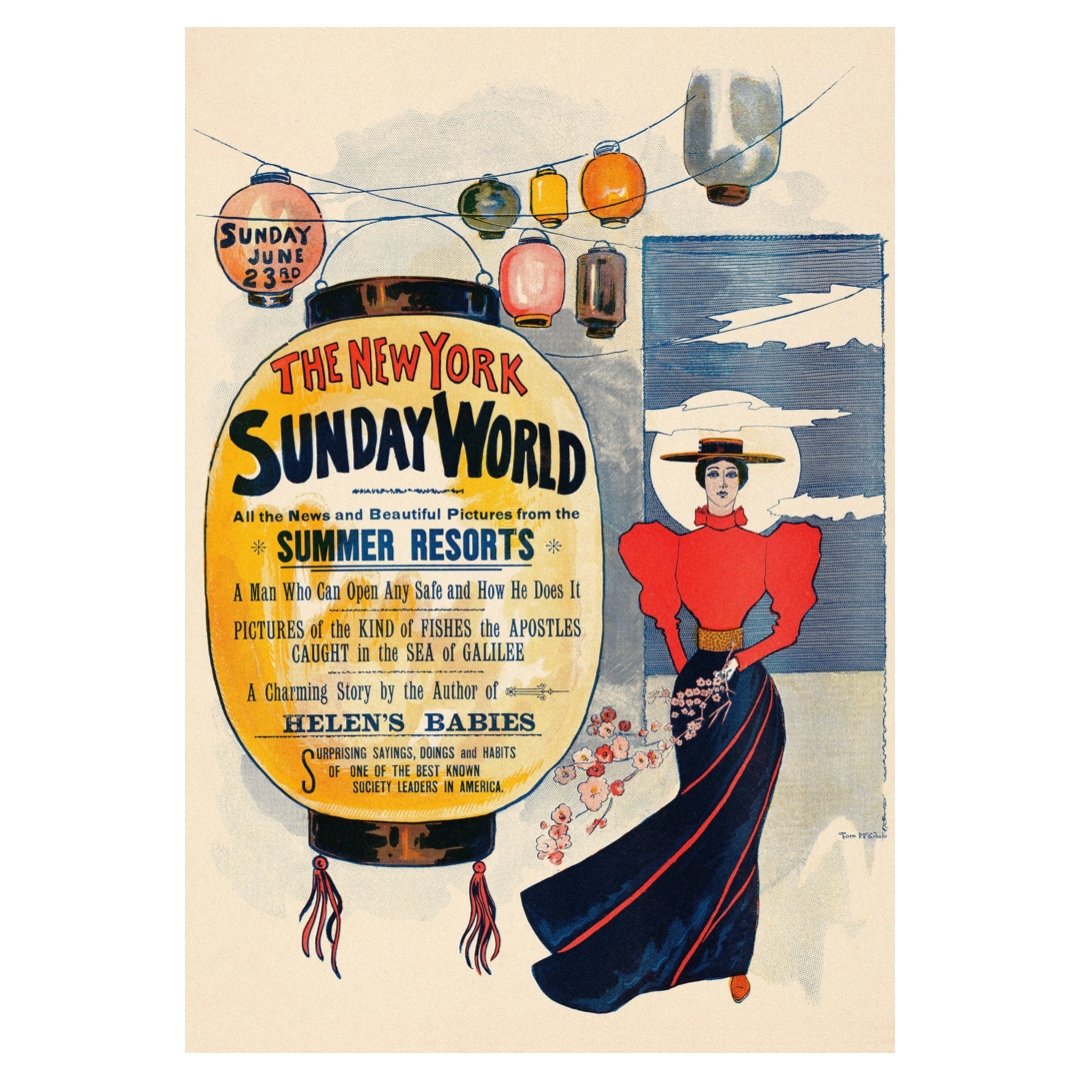 Mini poster adhesivo y reposicionable: Sunday World - Tienda Pasquín