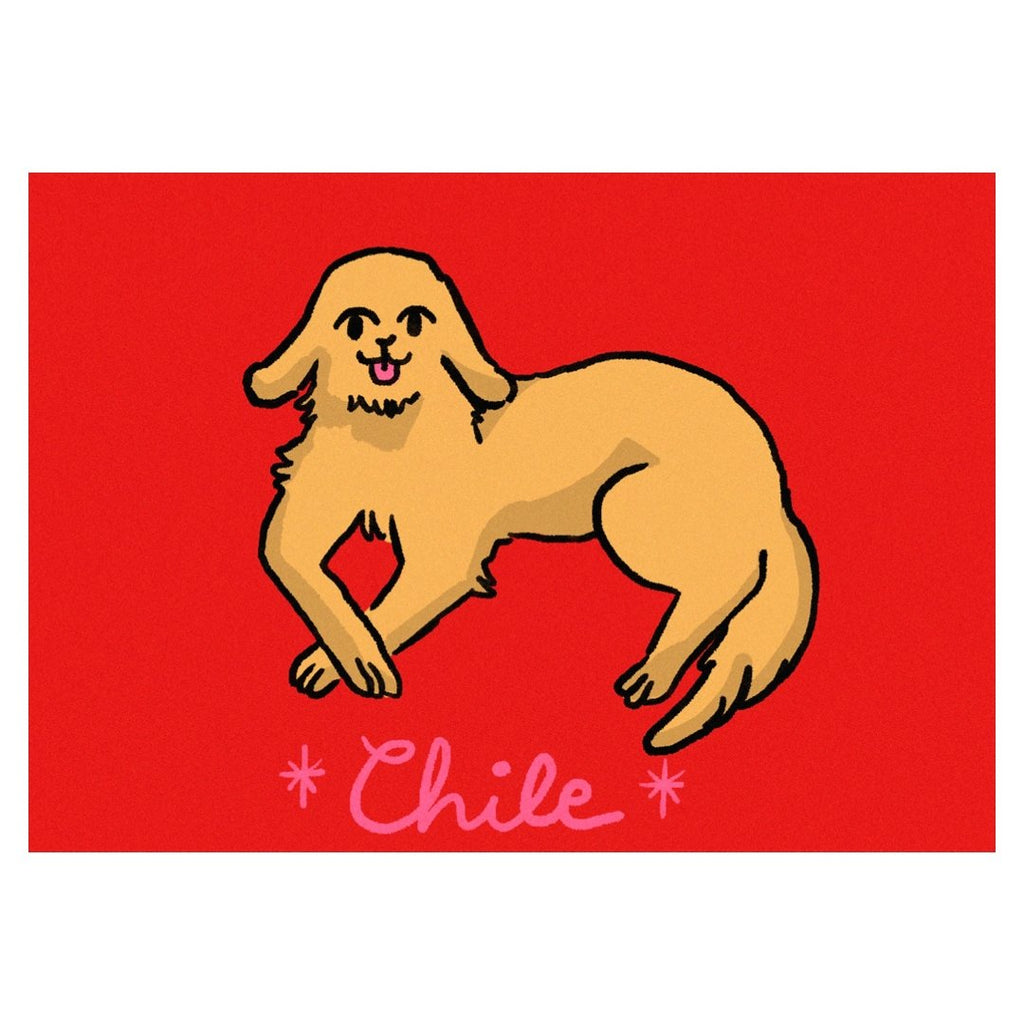Mini posters adhesivos y reposicionables: Bandera de Chile de lolillapolilla - Tienda Pasquín