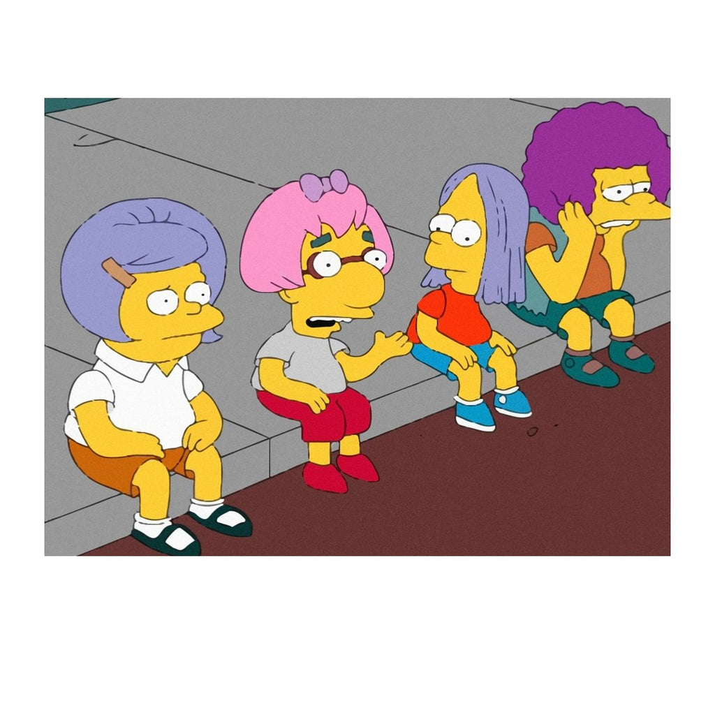 Mini posters adhesivos y reposicionables: Bart on the Road - Tienda Pasquín