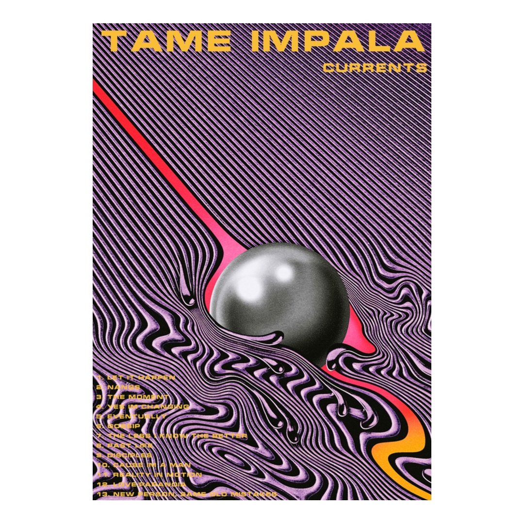 Mini posters adhesivos y reposicionables: Cartel Tame Impala - Tienda Pasquín