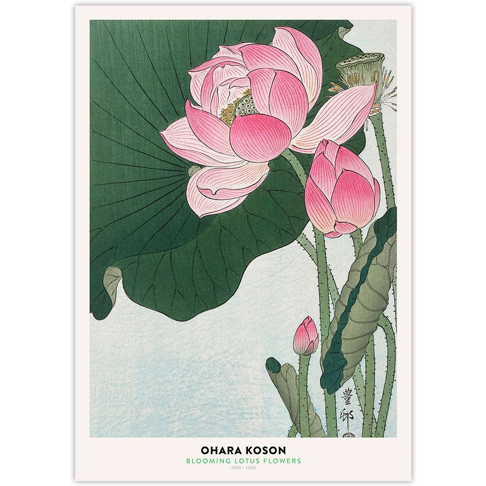Poster Adhesivo Reposicionable: Arte japonés de Ohara Koson - Tienda Pasquín