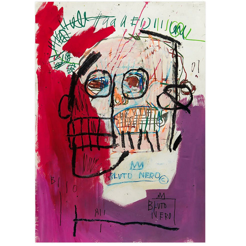 Poster Adhesivo Reposicionable: Bluto nero de Basquiat - Tienda Pasquín