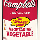 Poster Adhesivo Reposicionable: Campbells de Warhol - Tienda Pasquín