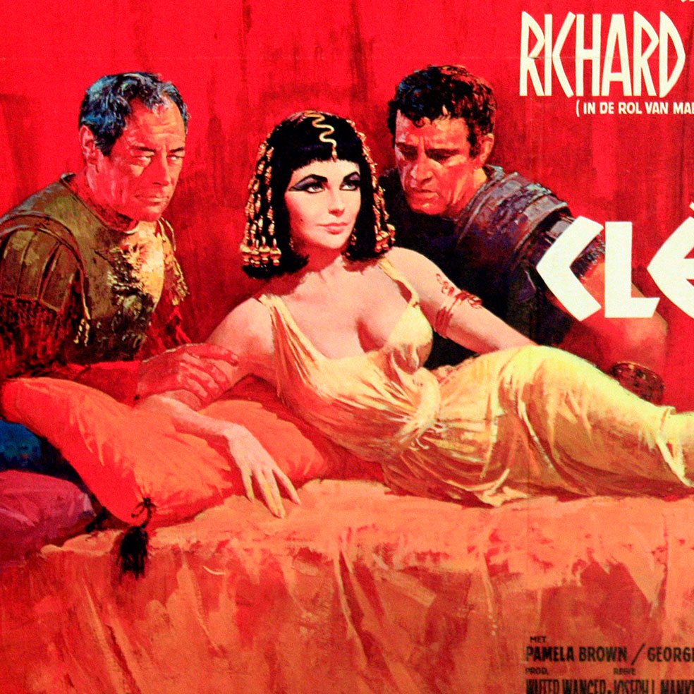 Poster adhesivo reposicionable: Cartel clásico Cleopatra - Tienda Pasquín