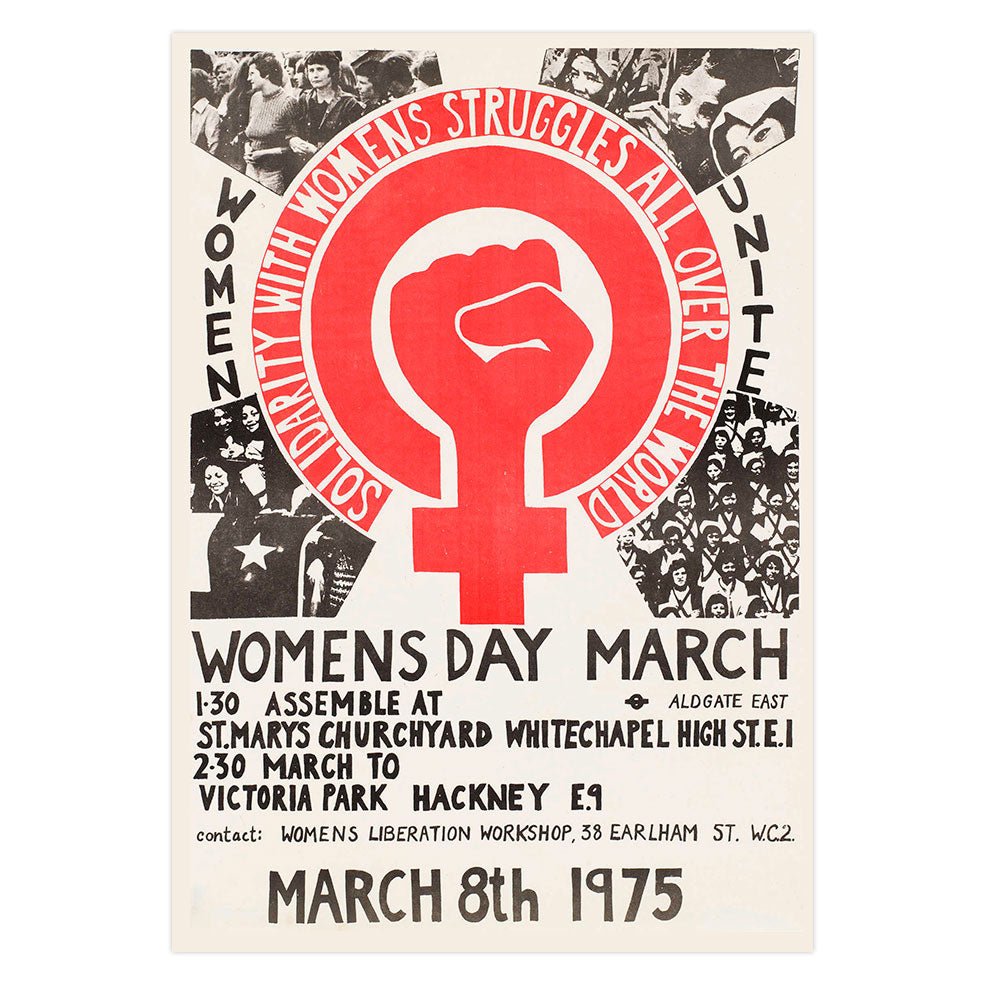 Poster adhesivo reposicionable: Cartel Feminista: "Womens day" - Tienda Pasquín