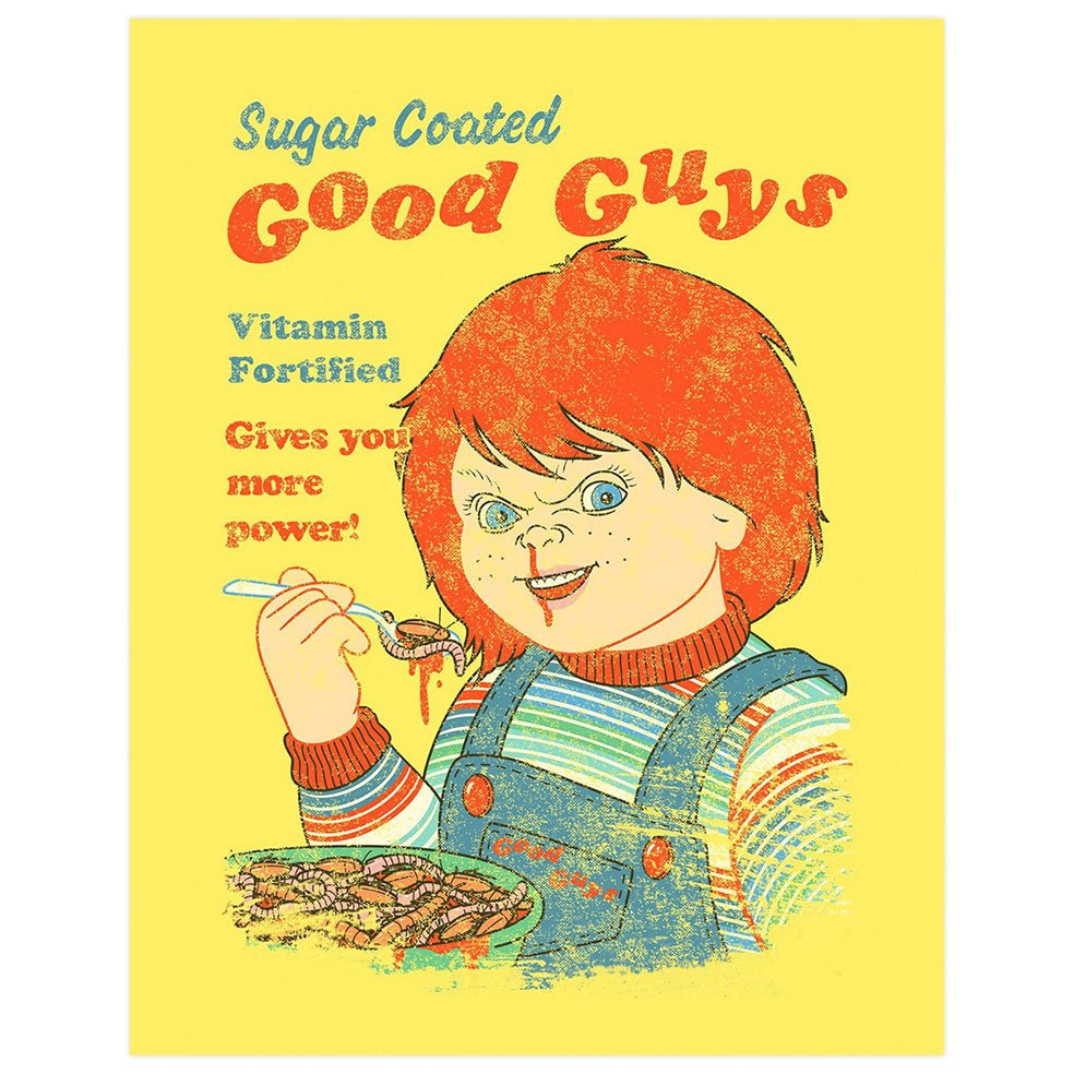 Poster adhesivo reposicionable: Cereal con Chucky - Tienda Pasquín