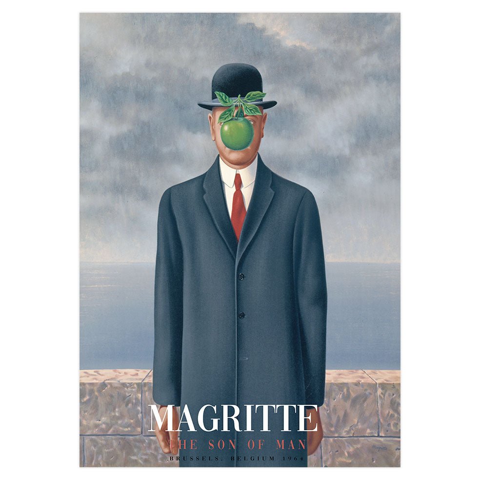 Poster Adhesivo Reposicionable: El hijo de un hombre de Magritte - Tienda Pasquín