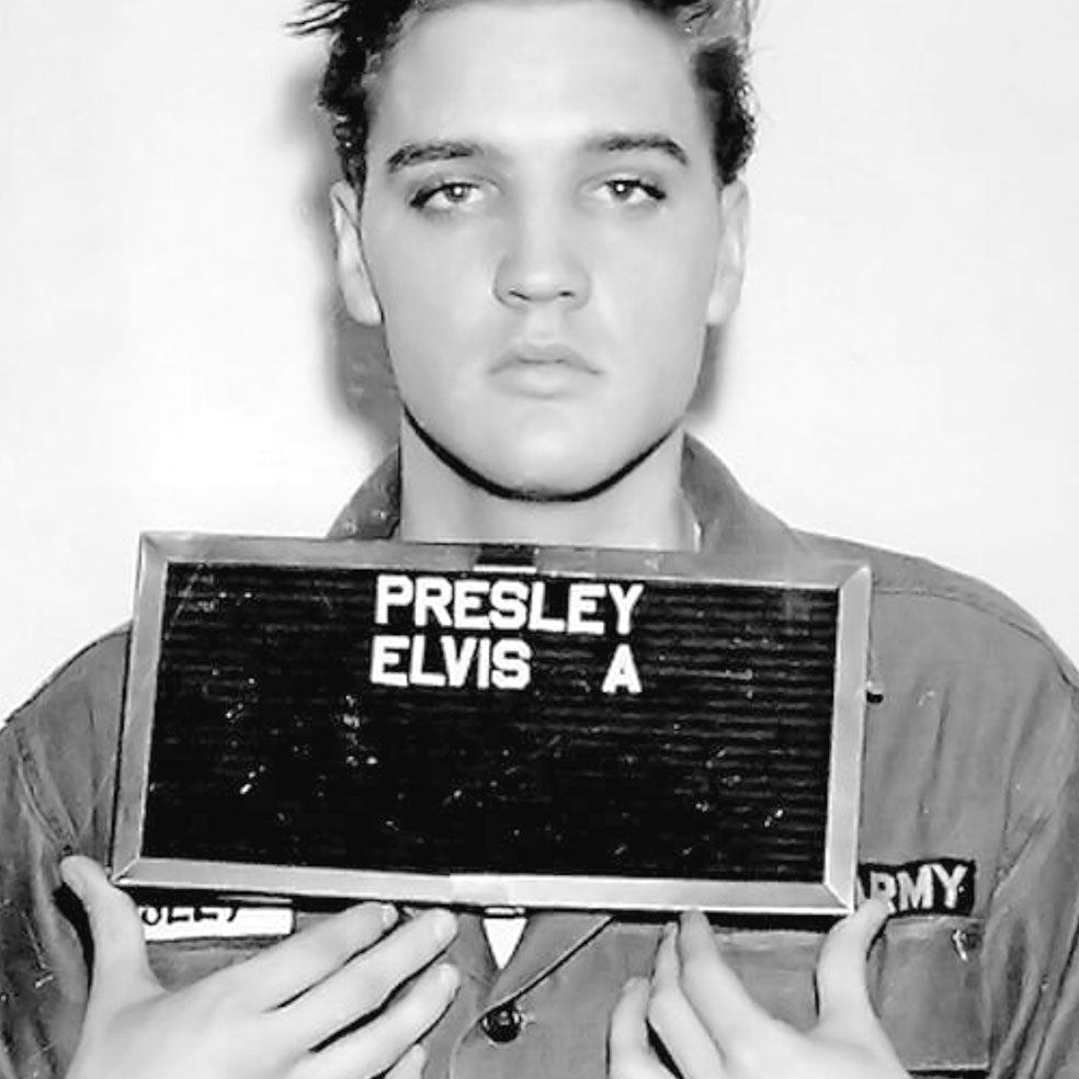 Poster adhesivo reposicionable: Elvis en la Armada - Tienda Pasquín