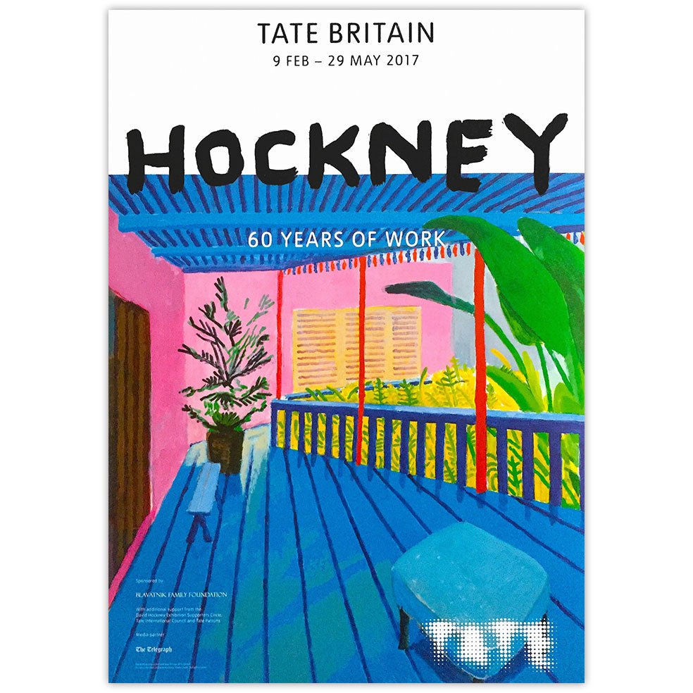 Poster Adhesivo Reposicionable: Exhibición Hockney - Tienda Pasquín