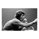 Poster adhesivo reposicionable: Mick Jagger en blanco y negro - Tienda Pasquín