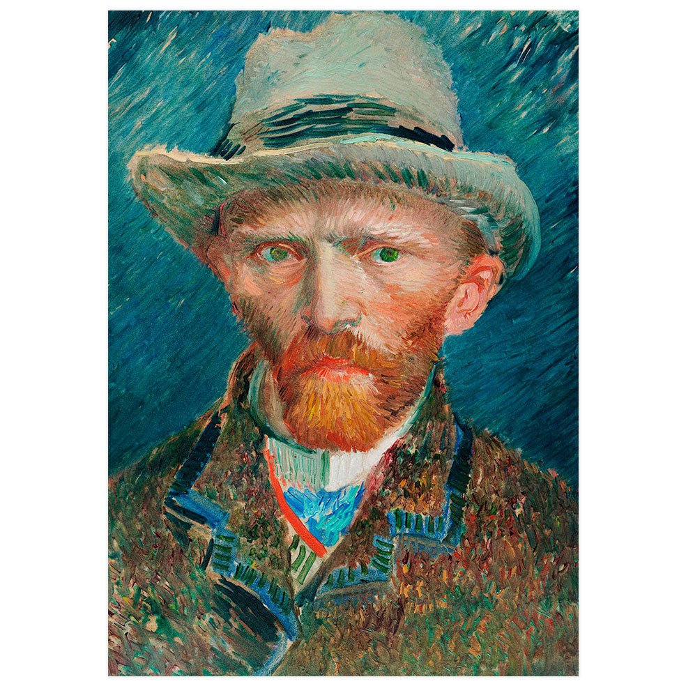 Poster adhesivo reposicionable: Retrato Vincent van Gogh - Tienda Pasquín