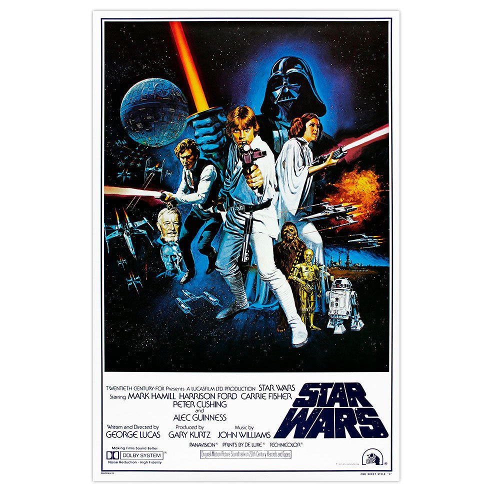 Poster adhesivo reposicionable: Star Wars Episodio IV: Una Nueva Esperanza - Tienda Pasquín