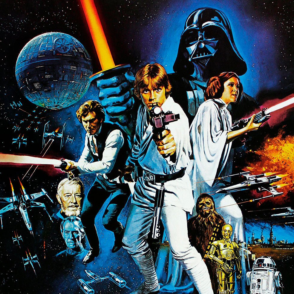 Poster adhesivo reposicionable: Star Wars Episodio IV: Una Nueva Esperanza - Tienda Pasquín