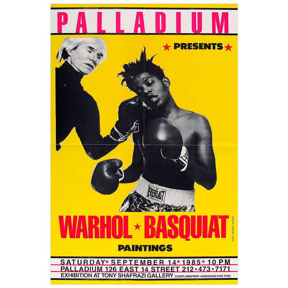 Poster Adhesivo Reposicionable: Warhol vs Basquiat - Tienda Pasquín