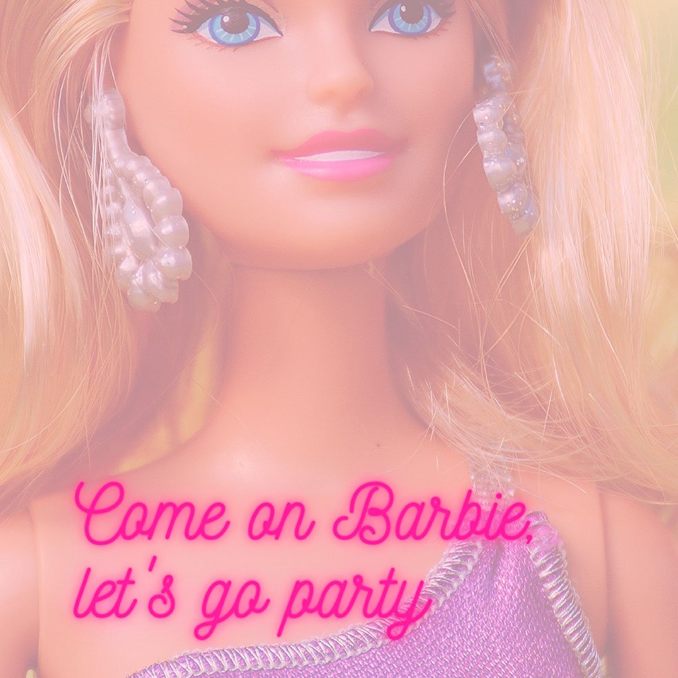 Poster Adhesivo Reutilizable: Barbie muñeca de playa - Tienda Pasquín
