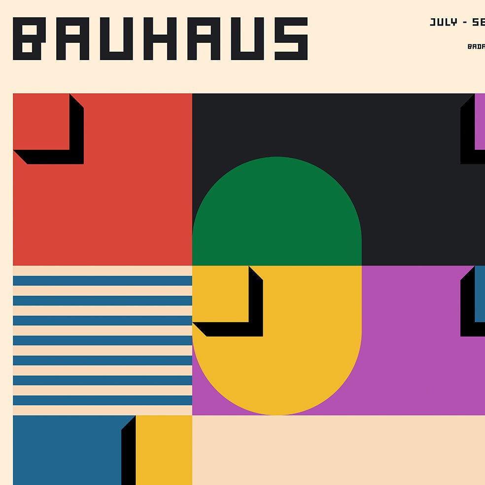 Poster Adhesivo Reutilizable: Bauhaus - Tienda Pasquín
