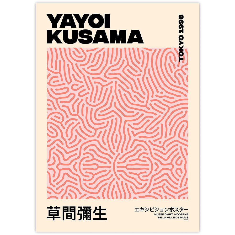 Poster Adhesivo Reutilizable: Exposición Yayoi Kusama - Tienda Pasquín